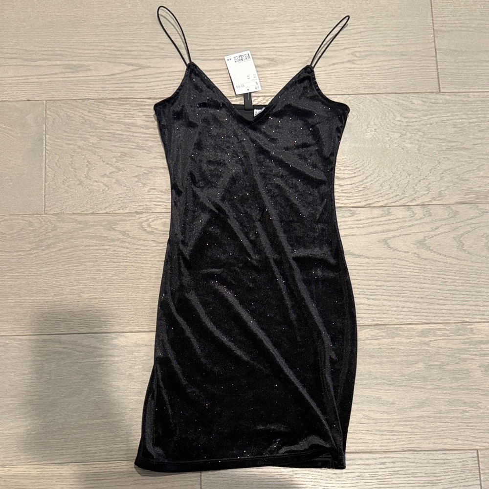H&M Sparkling Black Mini Dress
